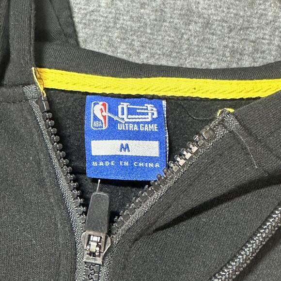 Los Angeles Lakers Hoodie Mens Medium NBA Basketball Ultra Game Zip Up Sweatshir - Picture 4 of 6